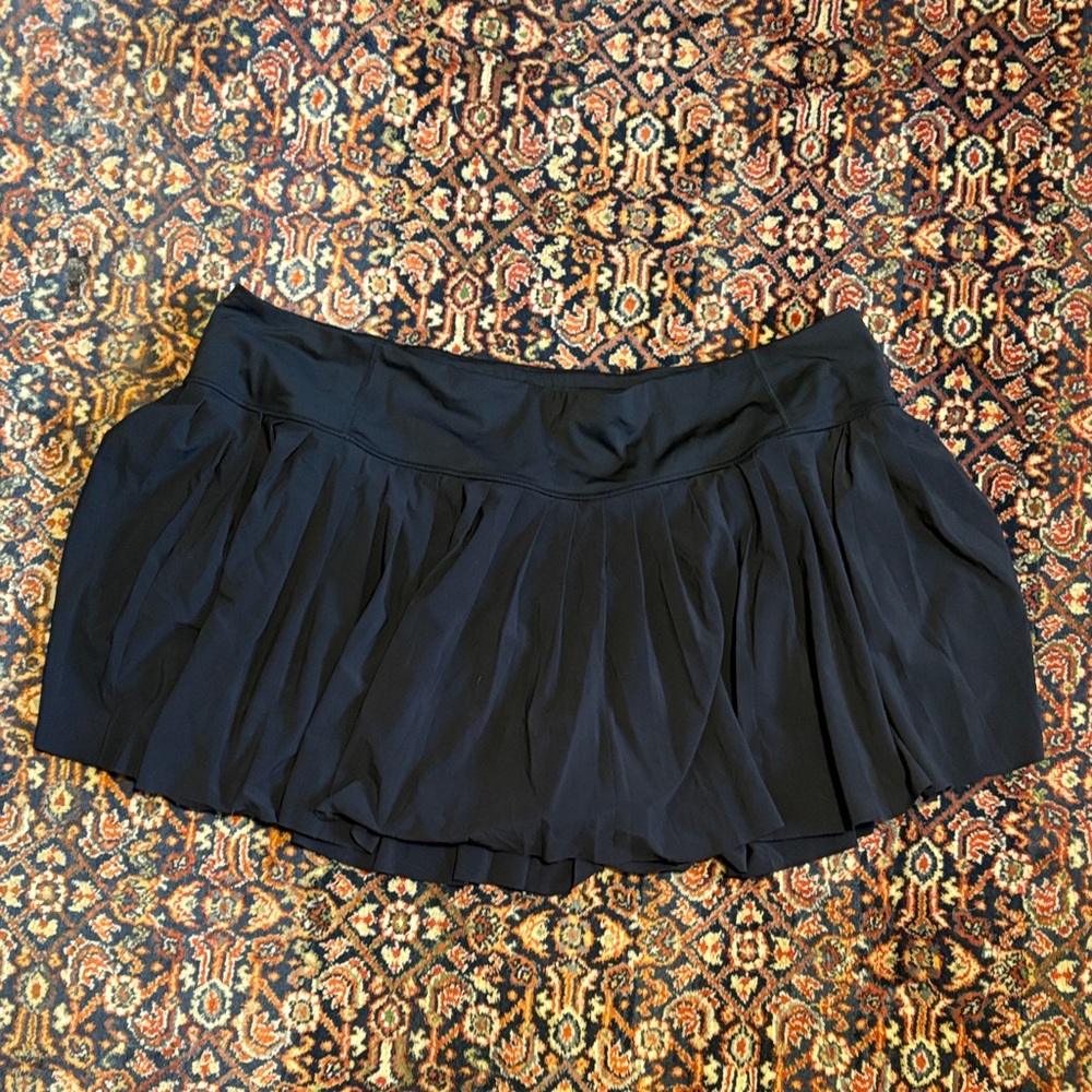 Athleta Black Pleated Skort